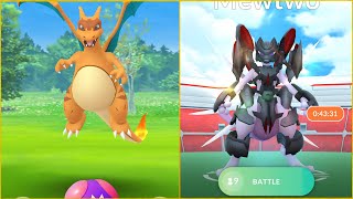 Pokemon go featuring Armored mewtwo raids and clone pokemon  Charizardvenasaur and more [upl. by Gilberto]