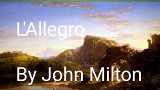 LAllegro by John Milton  TGT PGT in Hindi English literature [upl. by Schuler363]