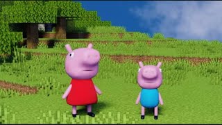 Pepa pig plays Minecraft Xickel [upl. by Weinstock]