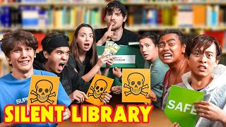 SILENT LIBRARY WITH 7 YOUTUBERS [upl. by Innek]