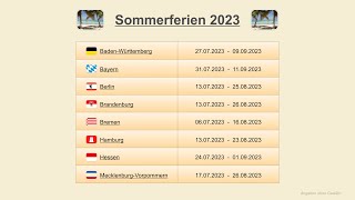 Sommerferien 2023 [upl. by Nekial]