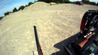 Slooshark1 shooting the Browning 1886 Saddle Ring Carbine in 4570 Govt [upl. by Imnubulo]