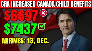 CRA Increase CCB From 6697 to 7437  Canadian Families Benefits [upl. by Arodnap]