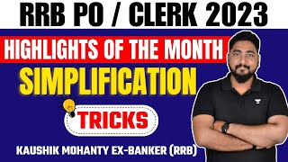 Simplification Unique Tricks amp Shortcuts  IBPS RRB 2023  Career Definer  Kaushik Mohanty [upl. by Zeke]