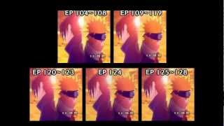 Naruto 5th OP Seishun Kyousoukyoku 5 versions 5 screens [upl. by Pachston]