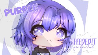 Purple  Speededit  Gacha life  YunaAmethyst [upl. by Khalsa351]