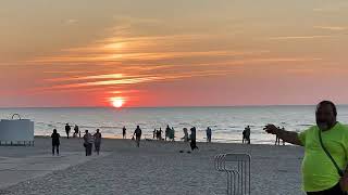 Beautiful sunset in Jurmala Dzintari beach 28 August 2024 [upl. by Eiroc]