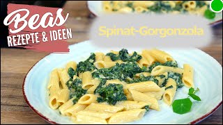 Nudeln mit Spinat Gorgonzola Sauce selber machen [upl. by Entwistle]