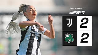 HIGHLIGHTS SERIE A  Juventus Women 22 Sassuolo  Matchday 10 [upl. by Elna]