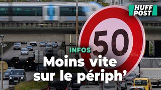 Le vitesse maximale sur le périphérique parisien est réduite à 50kmh [upl. by Aldercy]