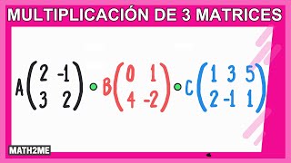 Multiplicación de tres matrices [upl. by Nylkoorb]