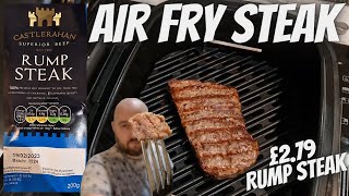 CAN YOU AIR FRY A STEAK   100 Irish Beef  PREMIUM RUMP STEAK  Only £279 BampM  Food Review [upl. by Atinat]