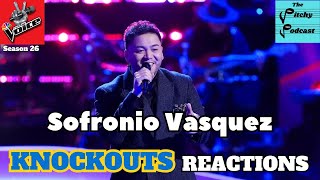 NBCs The Voice Season 26 Knockouts REACTIONS Sofronio Vazquez [upl. by Aliel]