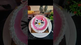 Same cake fir se order Kitty cake 😍❤️homemade recipe baking coking ytviralvideo [upl. by Ancel]