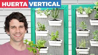 Cómo hacer una huerta vertical en la terraza [upl. by Oruntha]