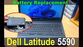 Dell Latitude 5590 Battery Replacement [upl. by Aicatsue]