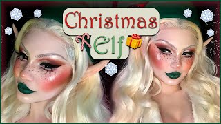 CUTE and EASY Christmas Elf  Makeup Tutorial [upl. by Eerb]