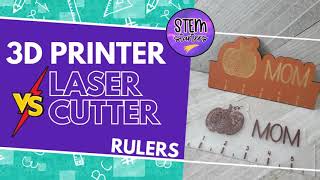 Laser Cutting vs 3D Printing Which Makes the Better Ruler  nonscientific Comparison [upl. by Volotta]