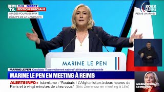 Le discours de Marine Le Pen à Reims en intégralité [upl. by Jandy]