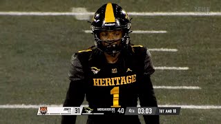 HIGHLIGHTS 4star Miami signee Malachi Toney leads No 23 American Heritage to 4031 win over Jones [upl. by Eniladam786]