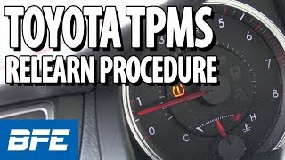 Toyota TPMS relearn procedure  Tech Minute [upl. by Niuq]