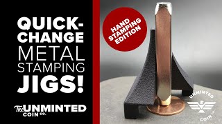 How To Stamp Metal with the UnMinted QuickChange Metal Stamping Jigs  Stamping Straight Lines [upl. by Idden]