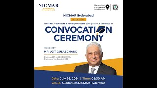 NICMAR CONVOCATION 2024 [upl. by Netsruk218]