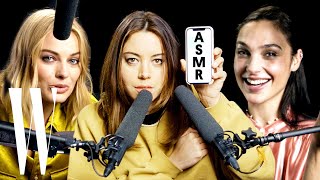 Best of ASMR Margot Robbie Gal Gadot and More Explore ASMR with Whispers and Sounds  W Magazine [upl. by Mashe]