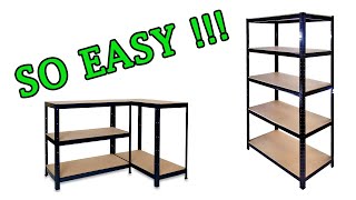 18M Heavy Duty Metal 5 Tier Storage Shelves  assembly amp review [upl. by Chemosh571]