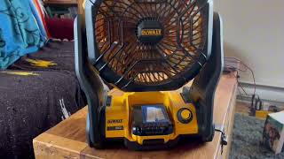 DEWALT 20V MAX Battery Pack with Charge Black amp DEWALT 20V MAX Jobsite Fan Review [upl. by Retsel537]