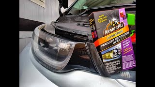 Armor All Headlight Restoration Wipe Kit add Wet Sanding BMW i3 [upl. by Mayor568]