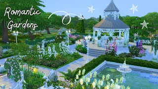 Romantic Garden Park 🧝🏻‍♀️🕊️ The Sims 4 Speed Build 🪷 No CC [upl. by Ahsenit690]