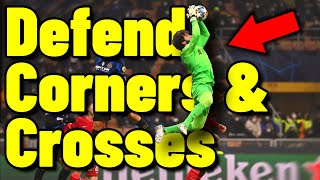 Deal With Crosses Like THIS  Goalkeeper Tips  Defend Corners Tutorial  Catch High Balls [upl. by Azmah]