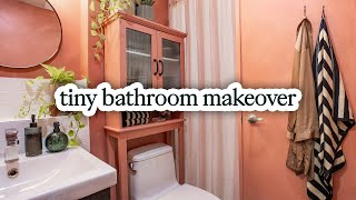 I cant limewash my bathroom so heres how I hacked it  small bathroom makeover [upl. by Nodnelg]