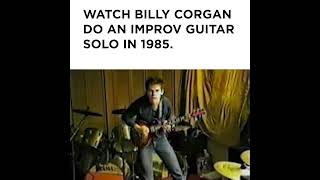 Watch Billy Corgan Do An Improv Guitar Solo 1985 [upl. by Nalloh]