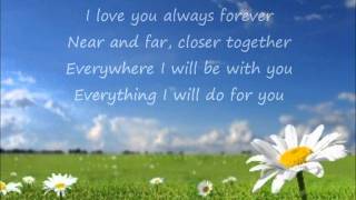 Donna Lewis  I Love You Always Forever Lyrics [upl. by Ocire]