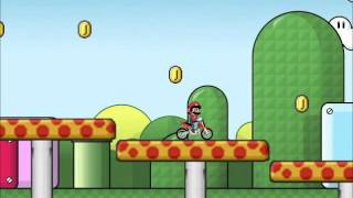 Super Mario Cross  BmxGamesorg [upl. by Ennairod]