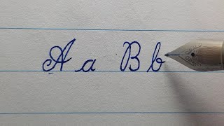 cursive calligraphy with fountain pen Meta alphabet [upl. by Arissa]