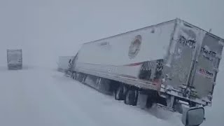 Disaster on Interstate 70 CO Snow Storm in Limon [upl. by Eiltan932]