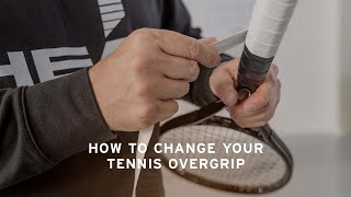 How to change Your Tennis Overgrip  HEAD [upl. by Llednahs]