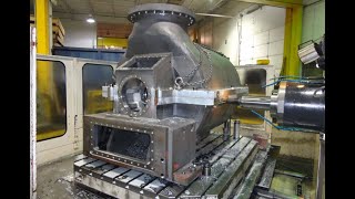 Milling big parts on a Horizontal machine [upl. by Crain]