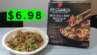 Worth it 698 EXPENSIVE Microwave Frozen Meal PF Changs Beef amp Broccoli TV Dinner REVIEW [upl. by Eshelman]