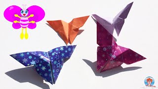 FUN Origami vlinder  vlinders vouwen van papier [upl. by Navanod]