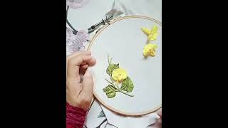 Convolvulus Flower Ribbon Embroidery Tutorial [upl. by Leamse]