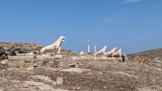 The Ancient Greek Archaeological site of Delos  Full Tour [upl. by Eisyak491]