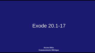 Exode 20117 [upl. by Edia]