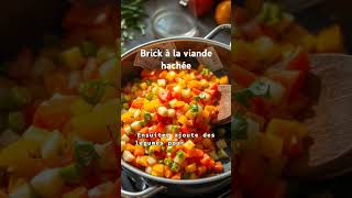 Brick à la viande hachée youtubeshorts food restaurant recette brick viande cake bio fruit [upl. by Child433]