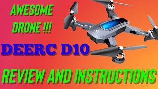 DEERC D10 A Great Budget Foldable Altitude Hold Drone with 1080p Camera for under 70with Extra’s [upl. by Inor43]