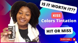 Coloring my natural hair  Kiss Colors Tintation Semi Permanent Hair Color [upl. by Eben]