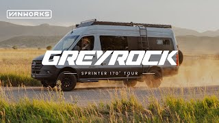 Greyrock Sprinter 170 Full Tour  MercedesBenz Sprinter 170 Vanworks Conversion [upl. by Ayitahs]